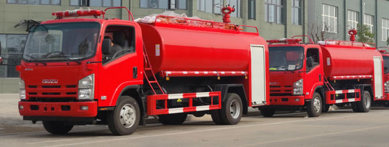 ISUZU 190HP Forest Fire Truck 4x2 Red Color With 8t Water Tank