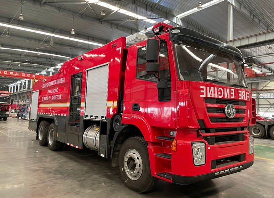 10-Tonnen-Schaumstoff-Rettungsfahrzeug-Löschfahrzeug 6x4 für die Notfall-Brandbekämpfung