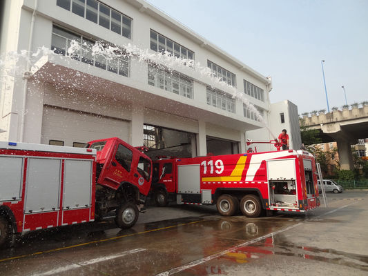 HOWO Heavy Duty Foam Fire Truck 17000L For Emergency Rescue