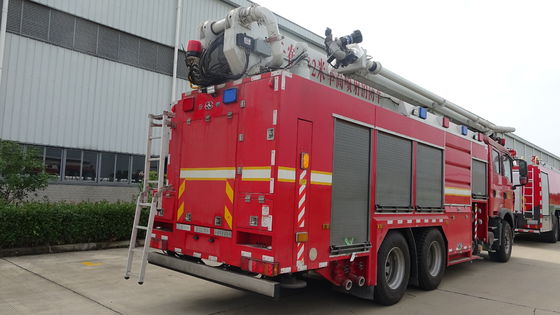 SINOTRUK 324KW Fire Fighting Water Truck 6x4 With 32M Telescopic Boom