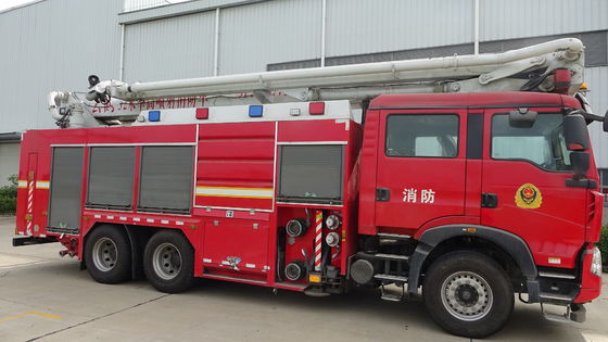 32M Hydraulic Telescopic Water Fire Truck With 5000L Water 2000L Foam Capacity