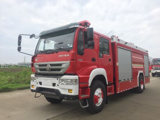 HOWO 196kw Forest Fire Engine 4x2 Typ 6 Tonnen Schaumkapazität mit Doppelkabine