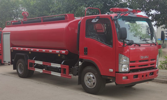 ISUZU 190HP Industrial Fire Truck 4x2 8000L Rote Farbe Multifunktional