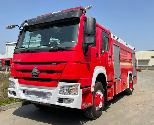 HOWO 310 PS Hochleistungs-Feuerwehrauto mit 6 Rädern und 8000 l Schaumkapazität