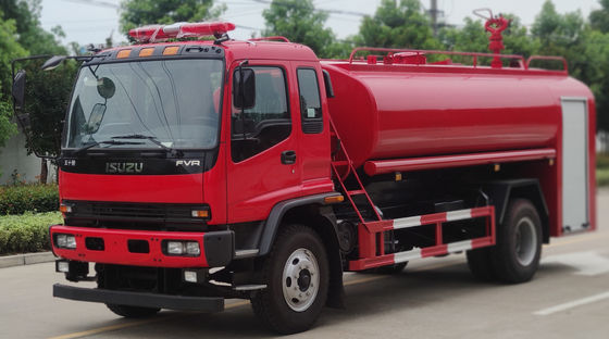 ISUZU 240HP Water Tank Fire Truck 10800L Capacity For Forest Use